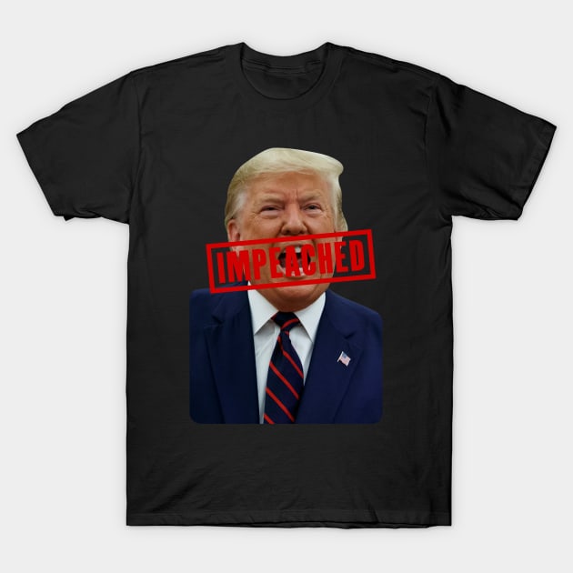 Trump Impeached Stamp T-Shirt by TextTees